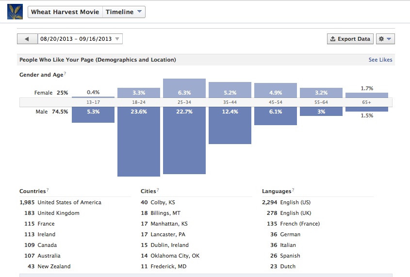 likes demographics